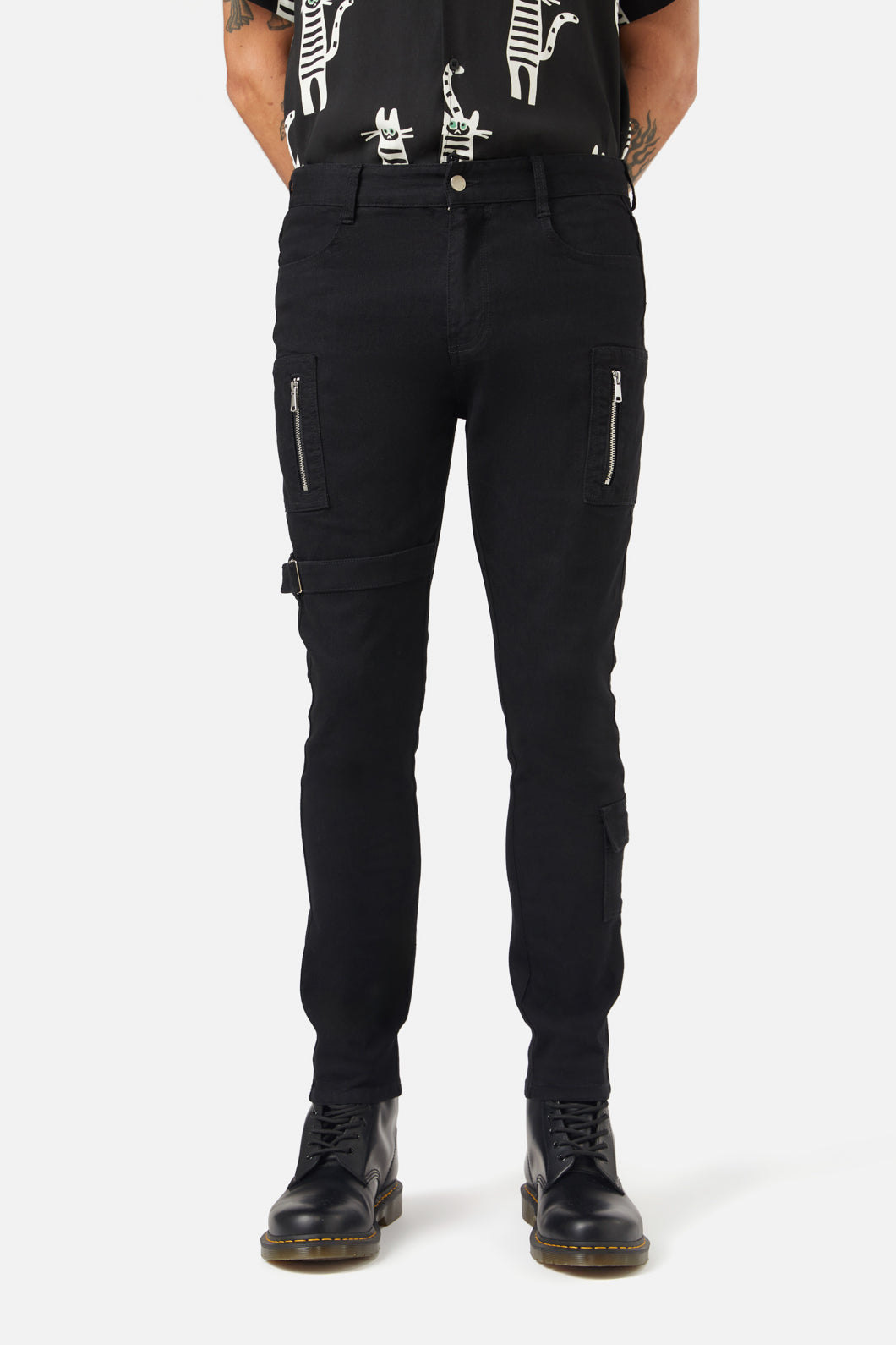 Dangerfield - Fighting Evil Utility Skinny Jean - black