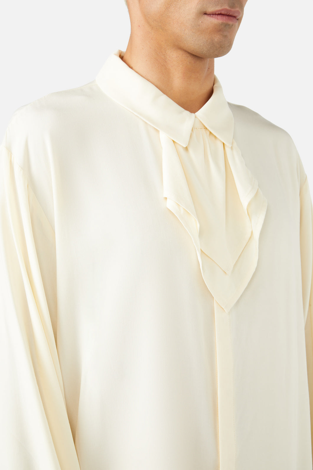 Dangerfield - Fighting Evil Cravat Blouse - cream