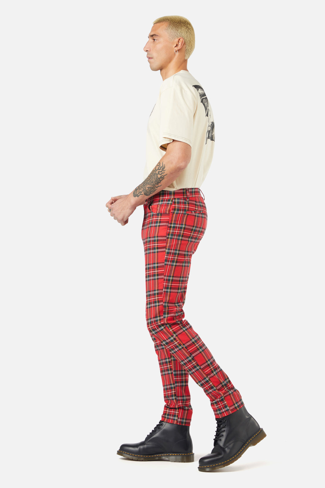 Dangerfield - Chosen Tartan Unisex Pant - red