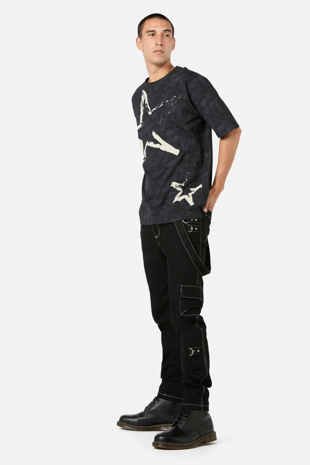 Dangerfield - Nevermind Acid Wash Tee - black