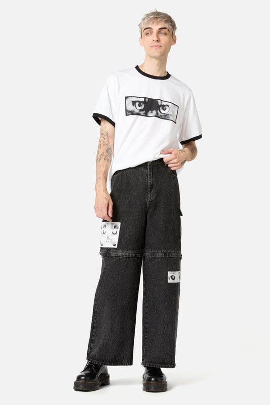 Dangerfield - Moggy Zip Off Jeans - black
