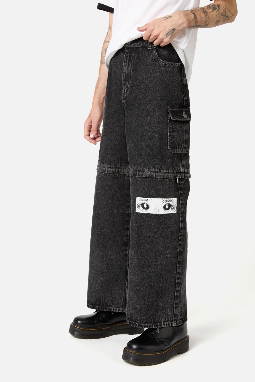 Dangerfield - Moggy Zip Off Jeans - black
