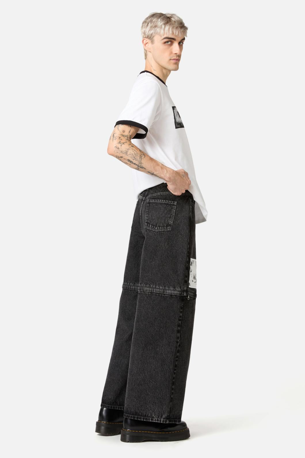 Dangerfield - Moggy Zip Off Jeans - black