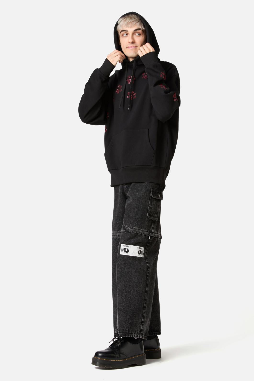 Dangerfield - Moggy Paw Hoodie - black