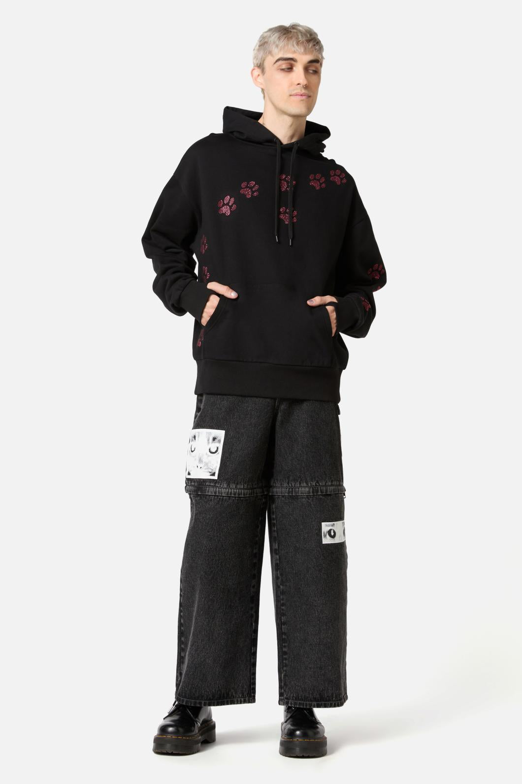 Dangerfield - Moggy Paw Hoodie - black