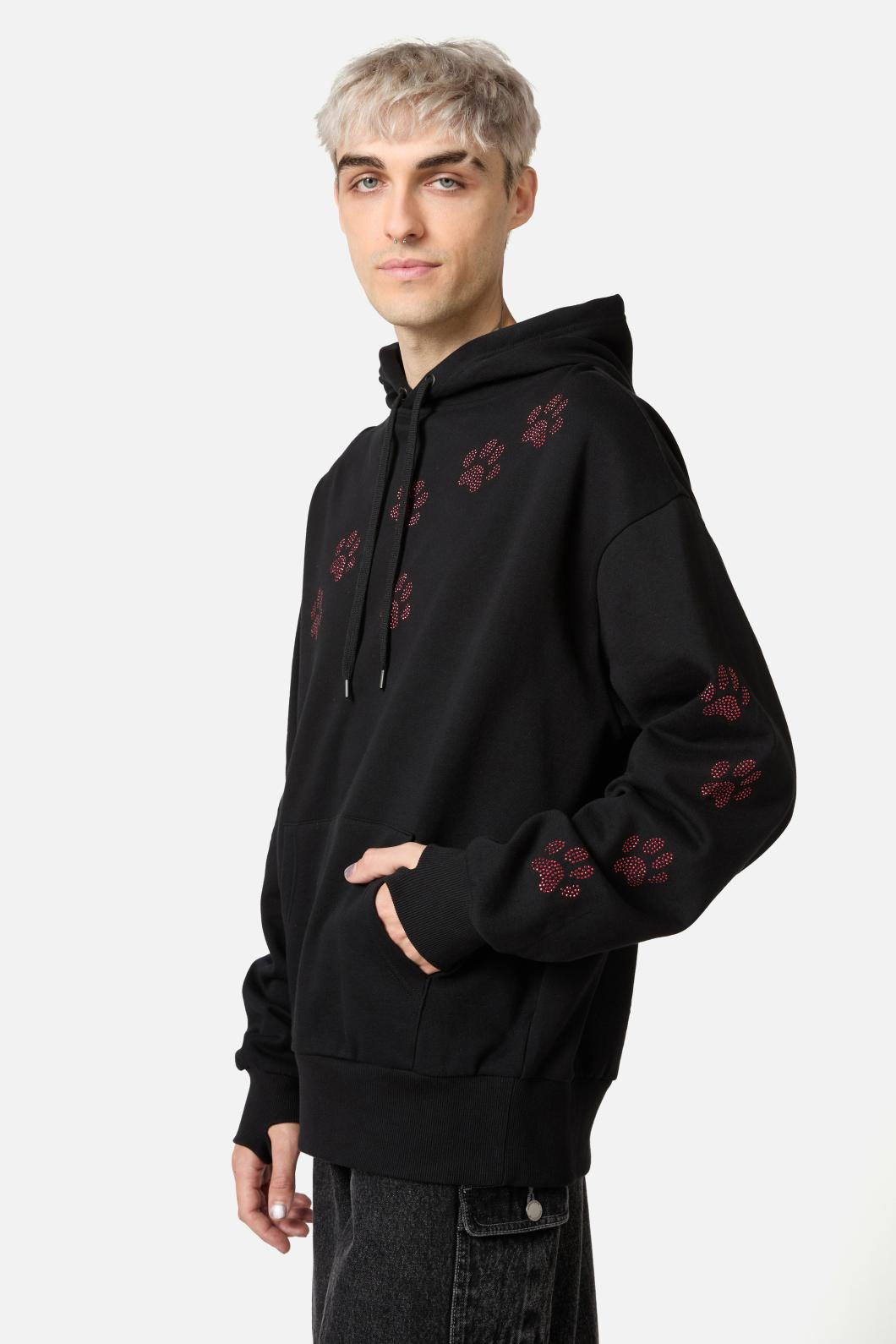 Dangerfield - Moggy Paw Hoodie - black