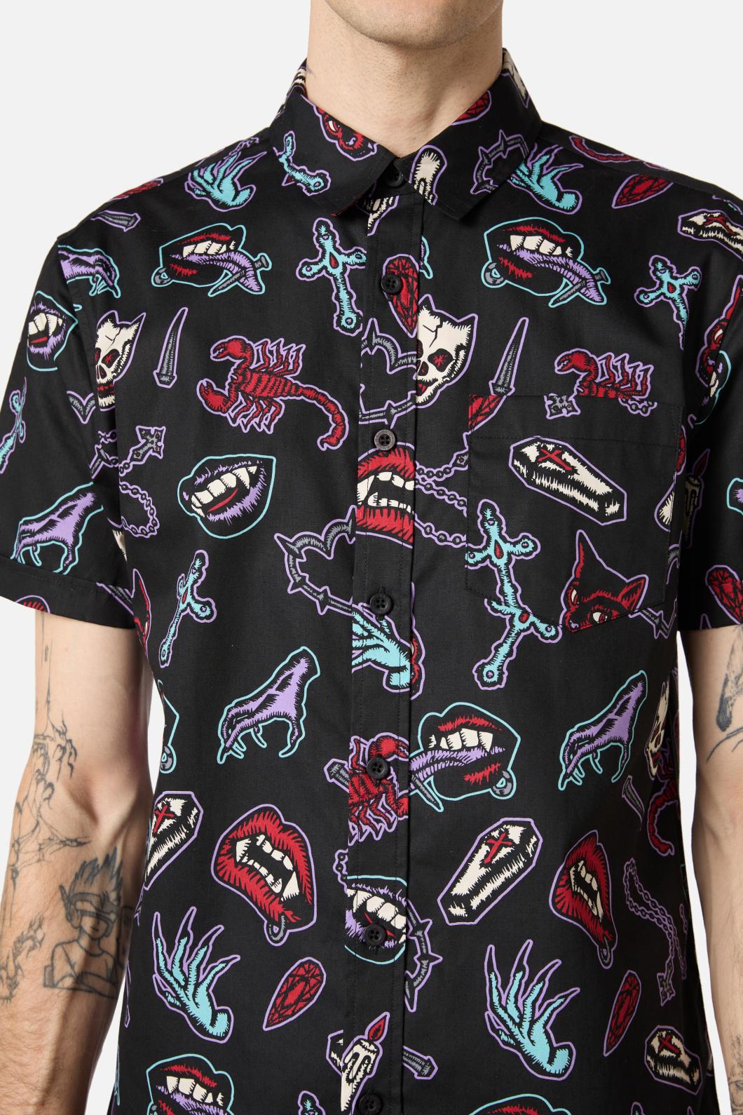 Dangerfield - Sucked In Gothic SS Shirt - black