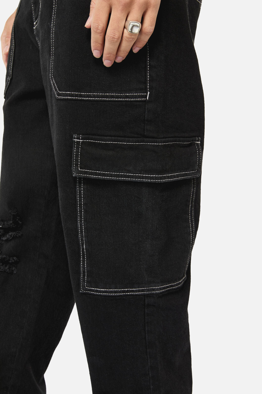 Dangerfield - Gothic Cuff Unisex Jeans - black