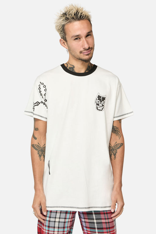 Dangerfield - Scorpion Tall Tee - white