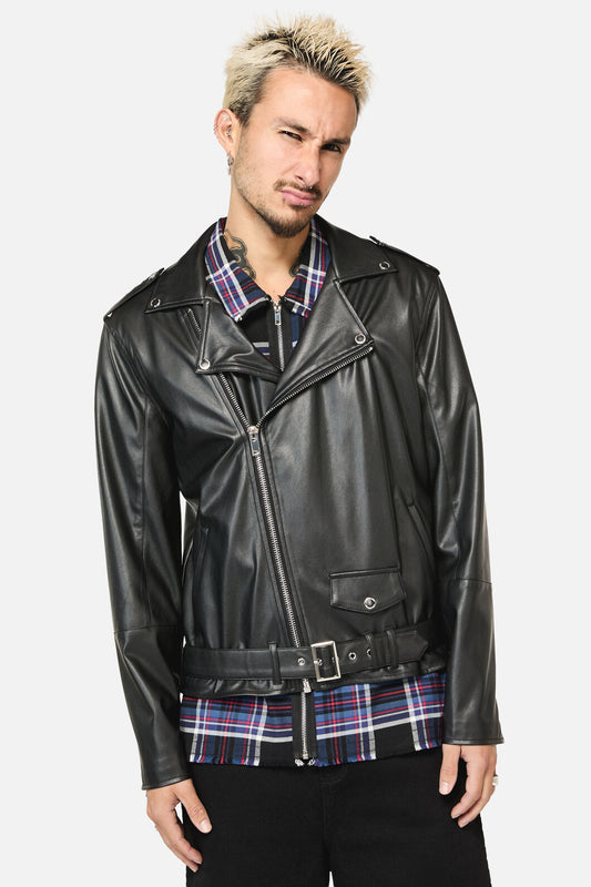 Dangerfield - Scorpion Embossed PU Jacket - black