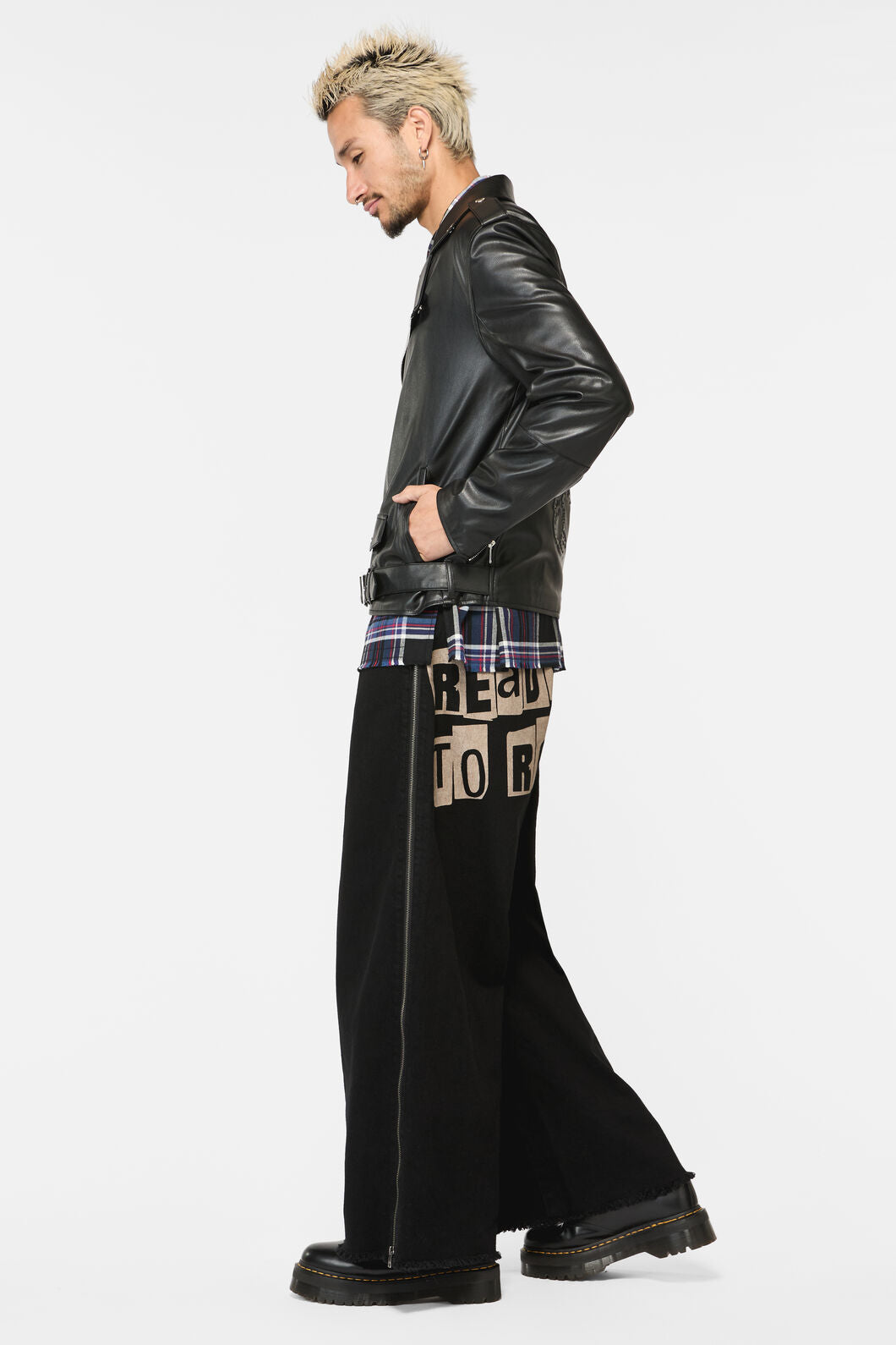 Dangerfield - Scorpion Embossed PU Jacket - black