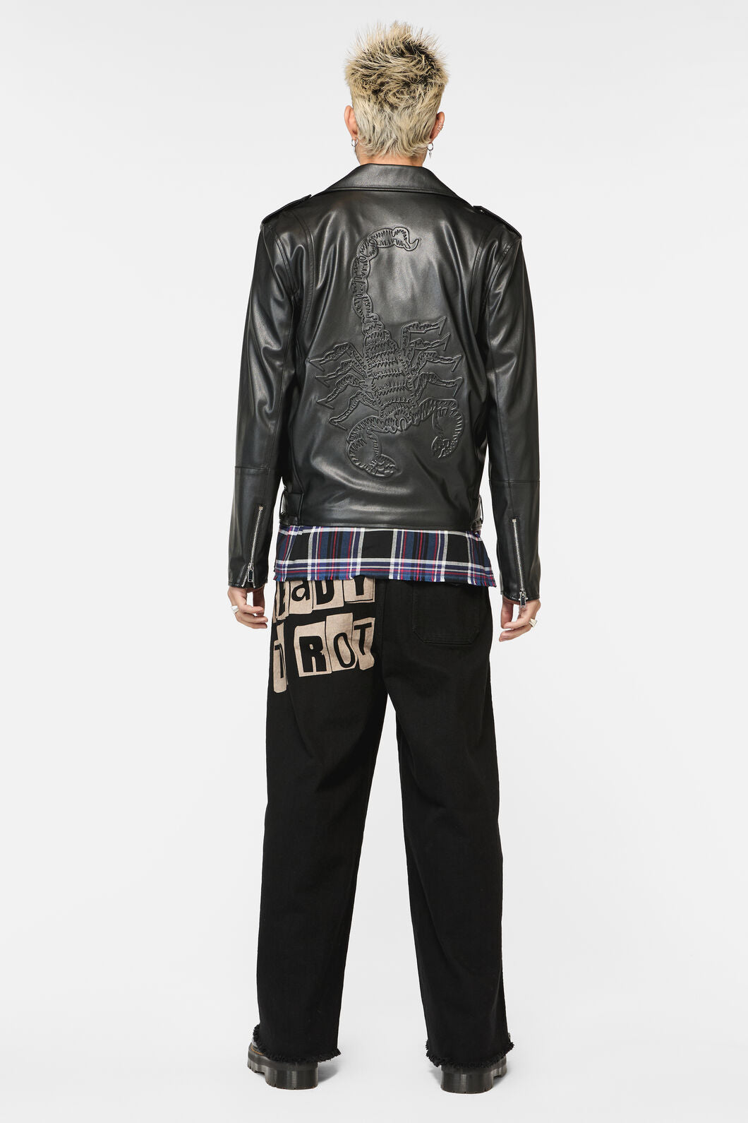Dangerfield - Scorpion Embossed PU Jacket - black