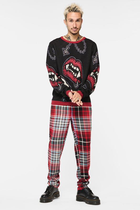 Dangerfield - Sucked In Knit Jumper - black