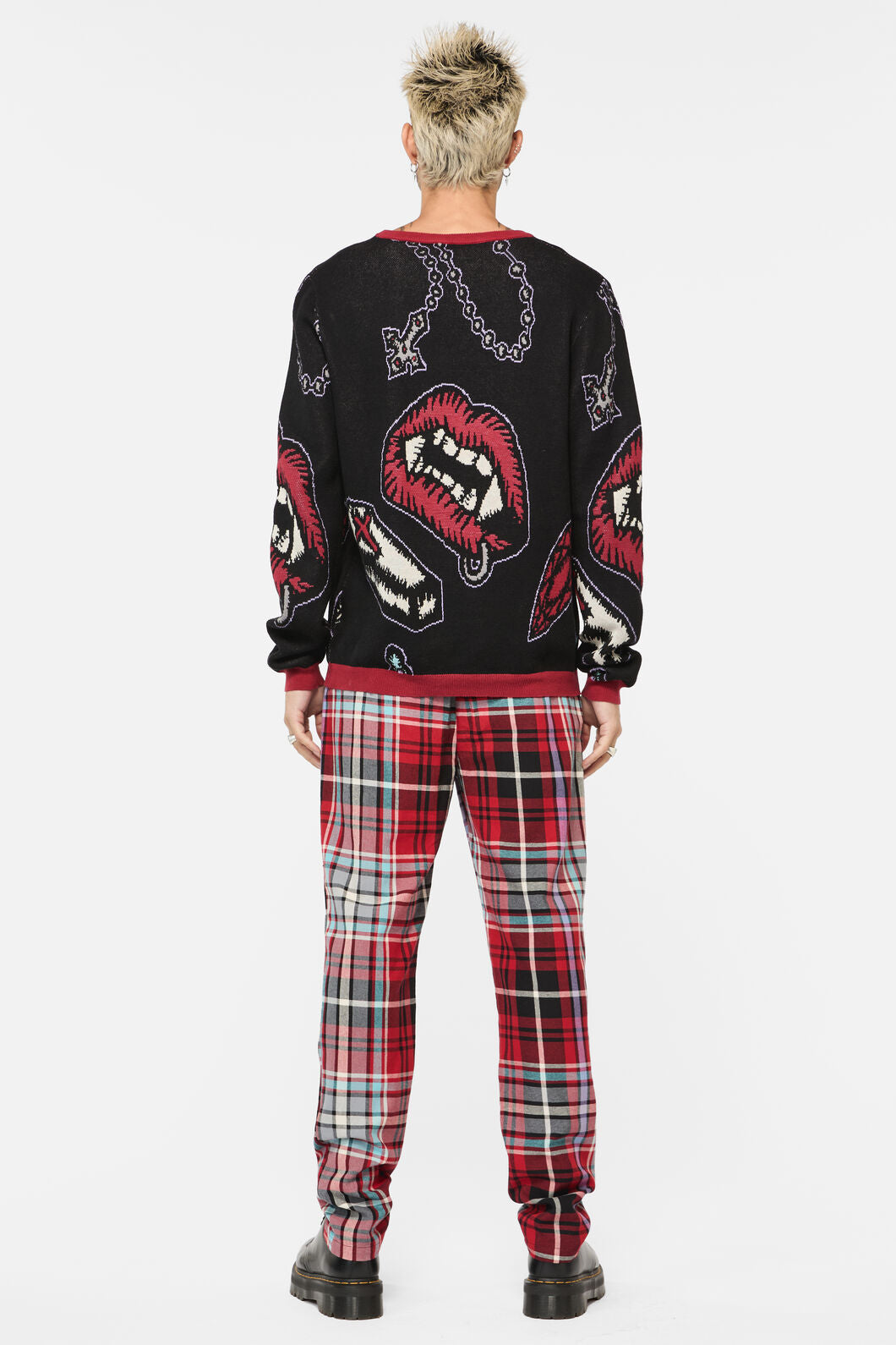 Dangerfield - Sucked In Knit Jumper - black