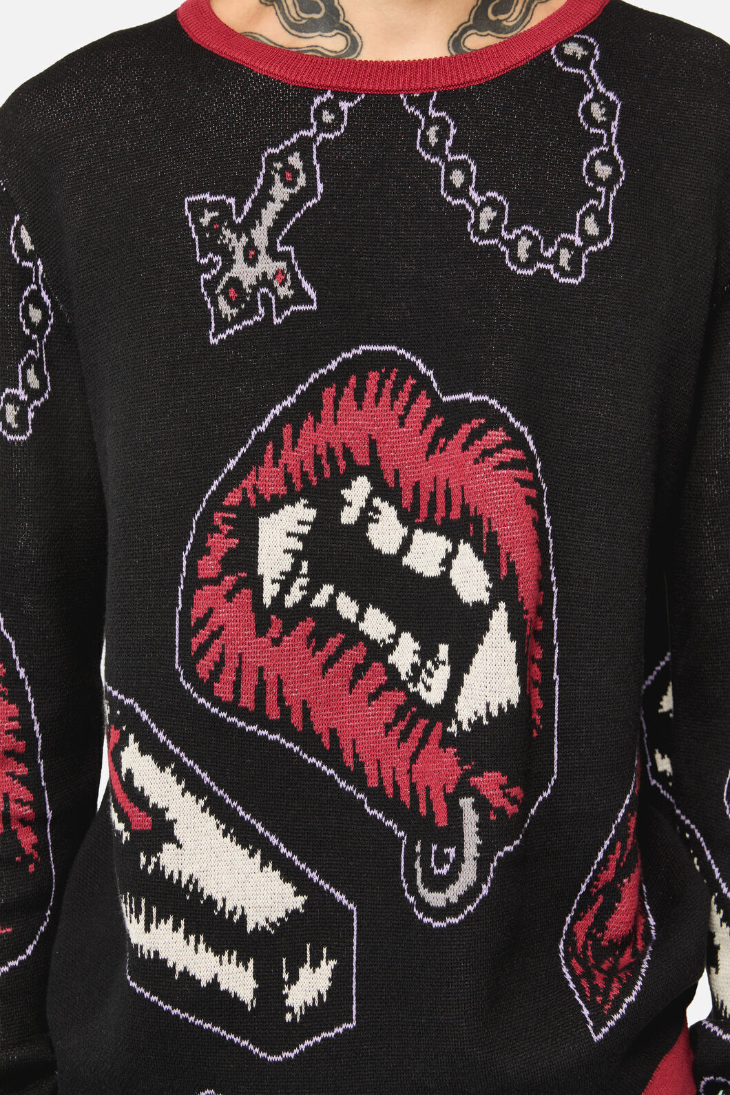Dangerfield - Sucked In Knit Jumper - black