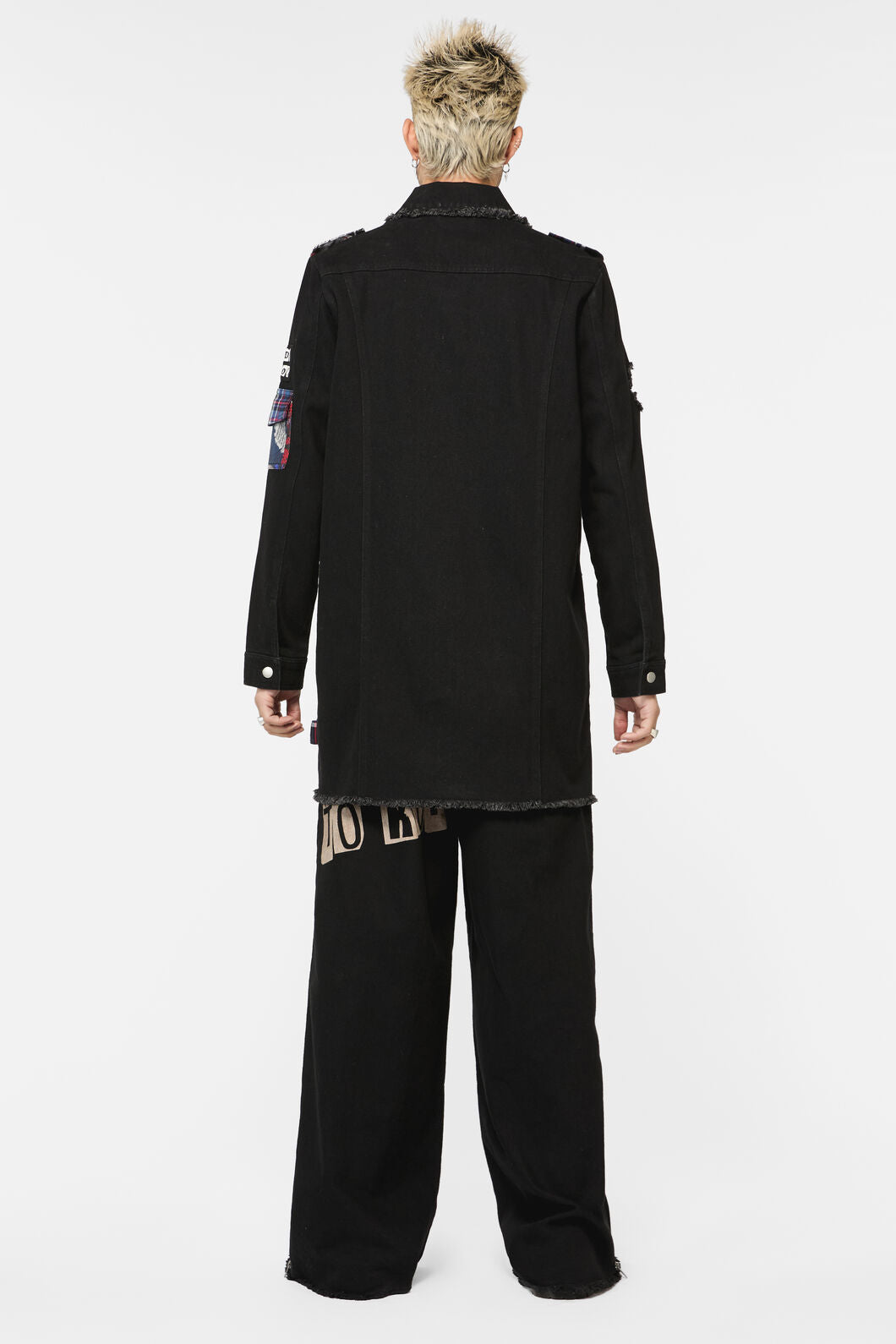 Dangerfield - Rot Grunge Denim Jacket - black