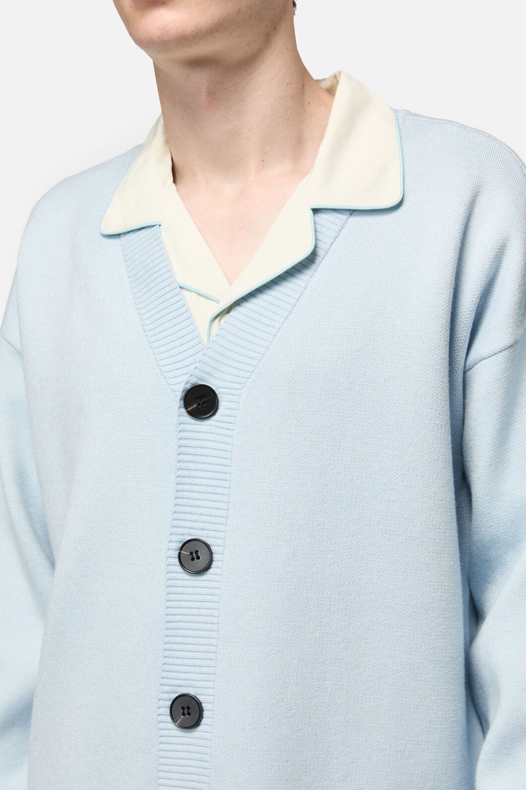 Dangerfield - Catkins Boucle Cardi - blue