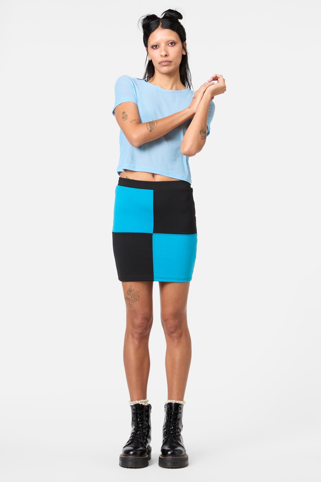 Dangerfield - TL Fire With Fire Skirt - blue