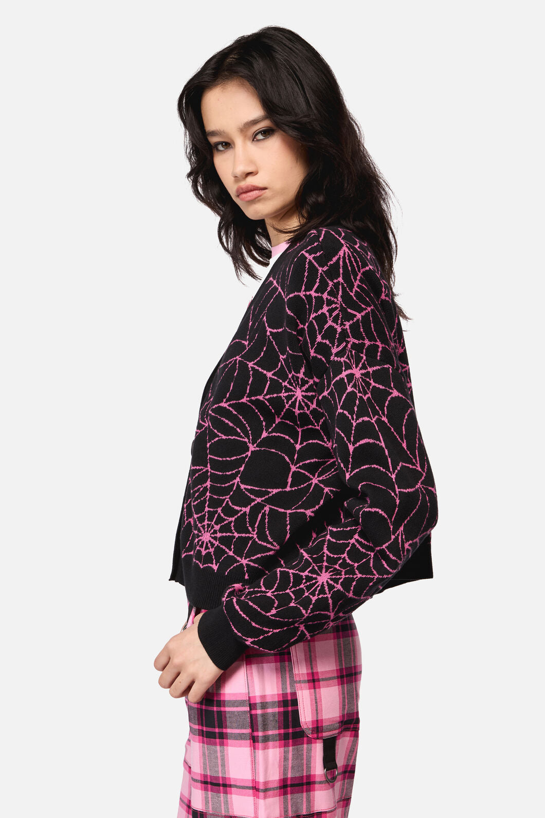 Dangerfield - Rococo Life Spider WebCardigan - black