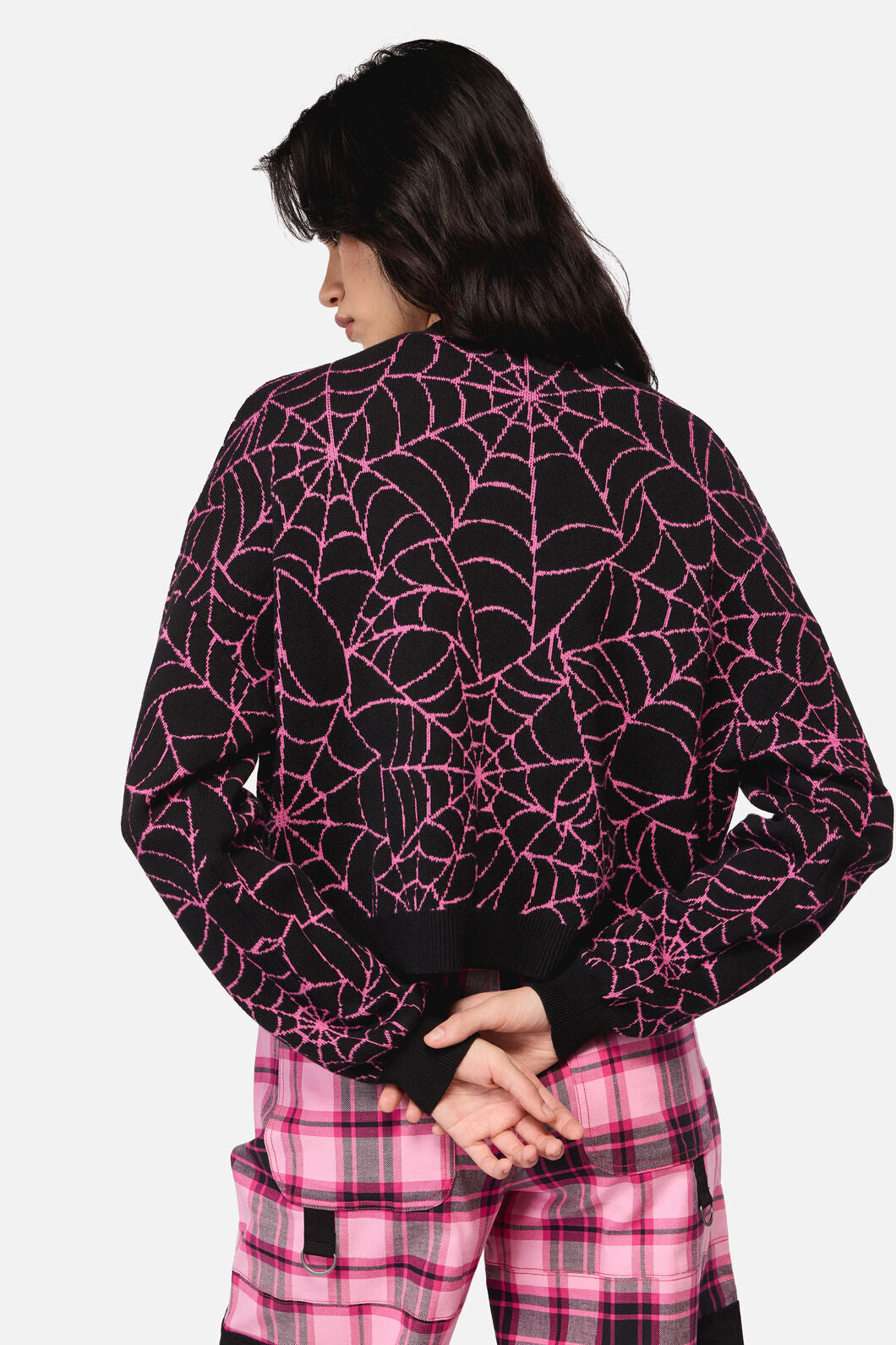 Dangerfield - Rococo Life Spider WebCardigan - black