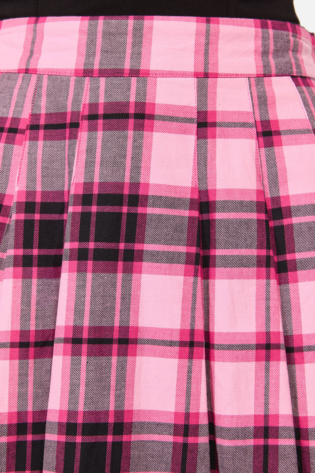 Dangerfield - RococoLifePleatTartanMiniSkirt - pink