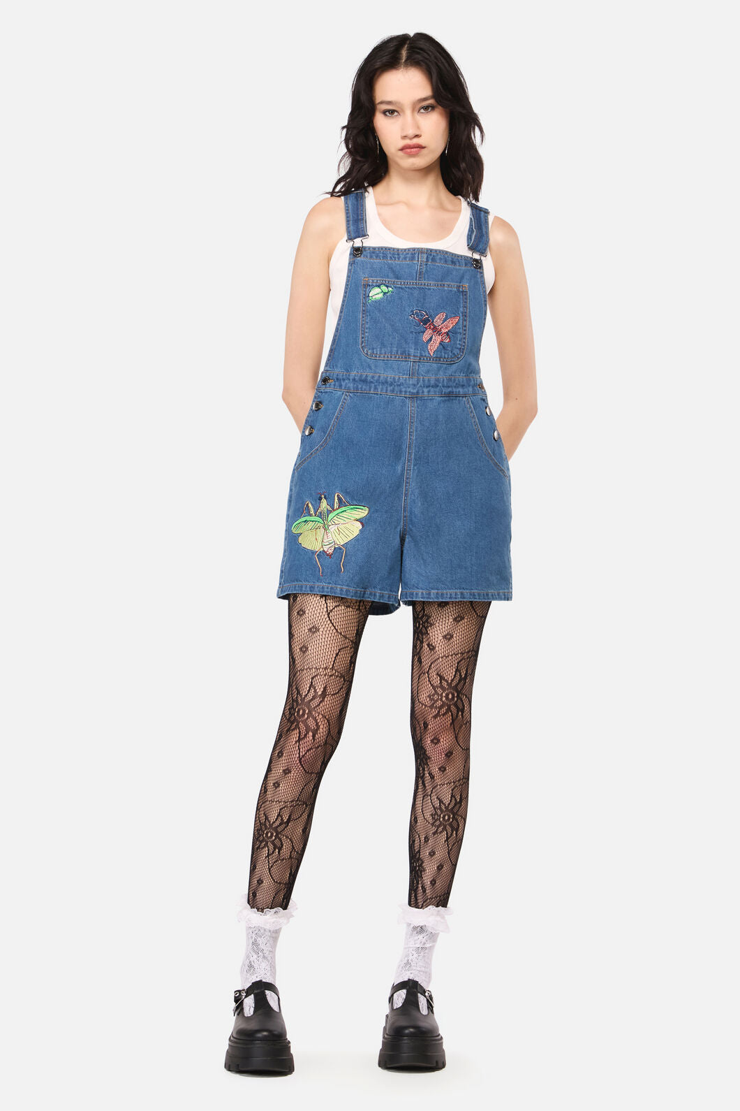 Dangerfield - Bugs Galore Denim Overall - blue