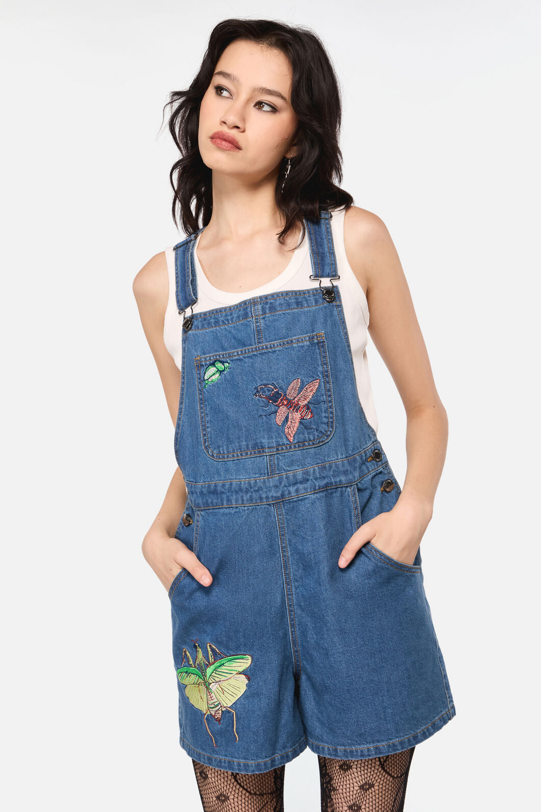 Dangerfield - Bugs Galore Denim Overall - blue