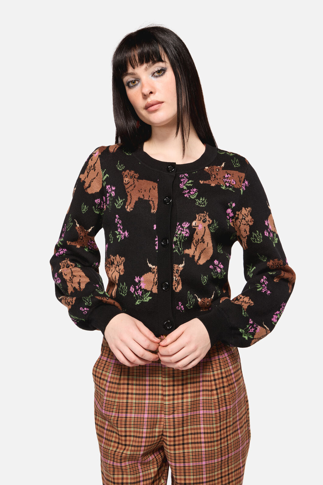 Dangerfield - Highland Fling Cardi - black