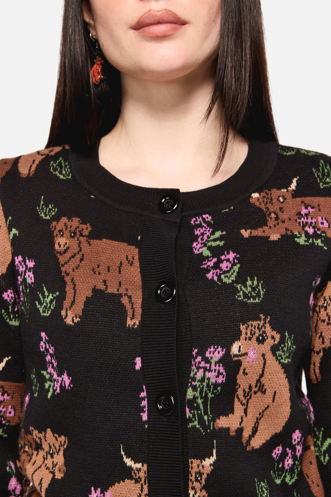Dangerfield - Highland Fling Cardi - black