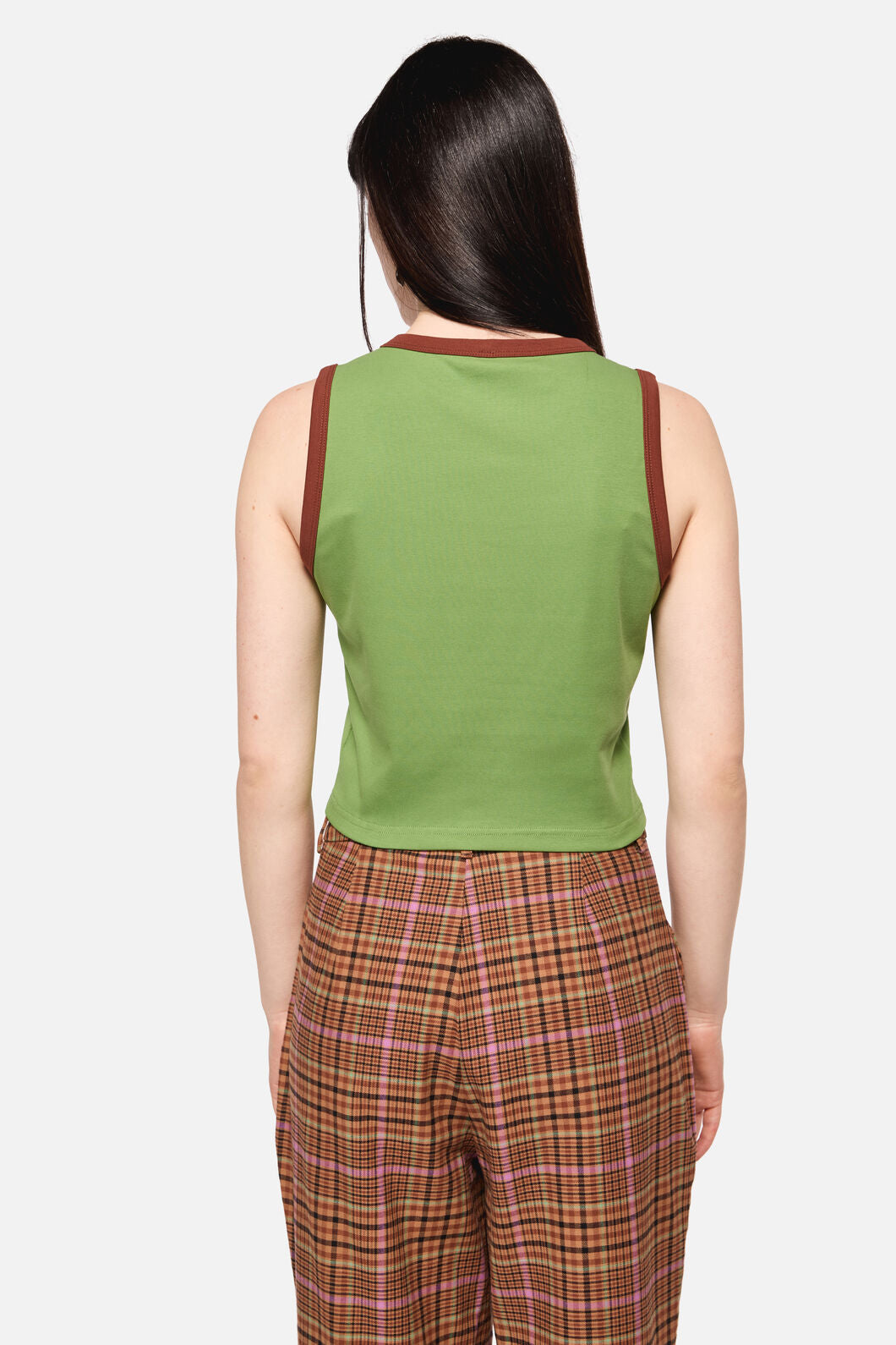 Dangerfield - Grazing Print Tank - green