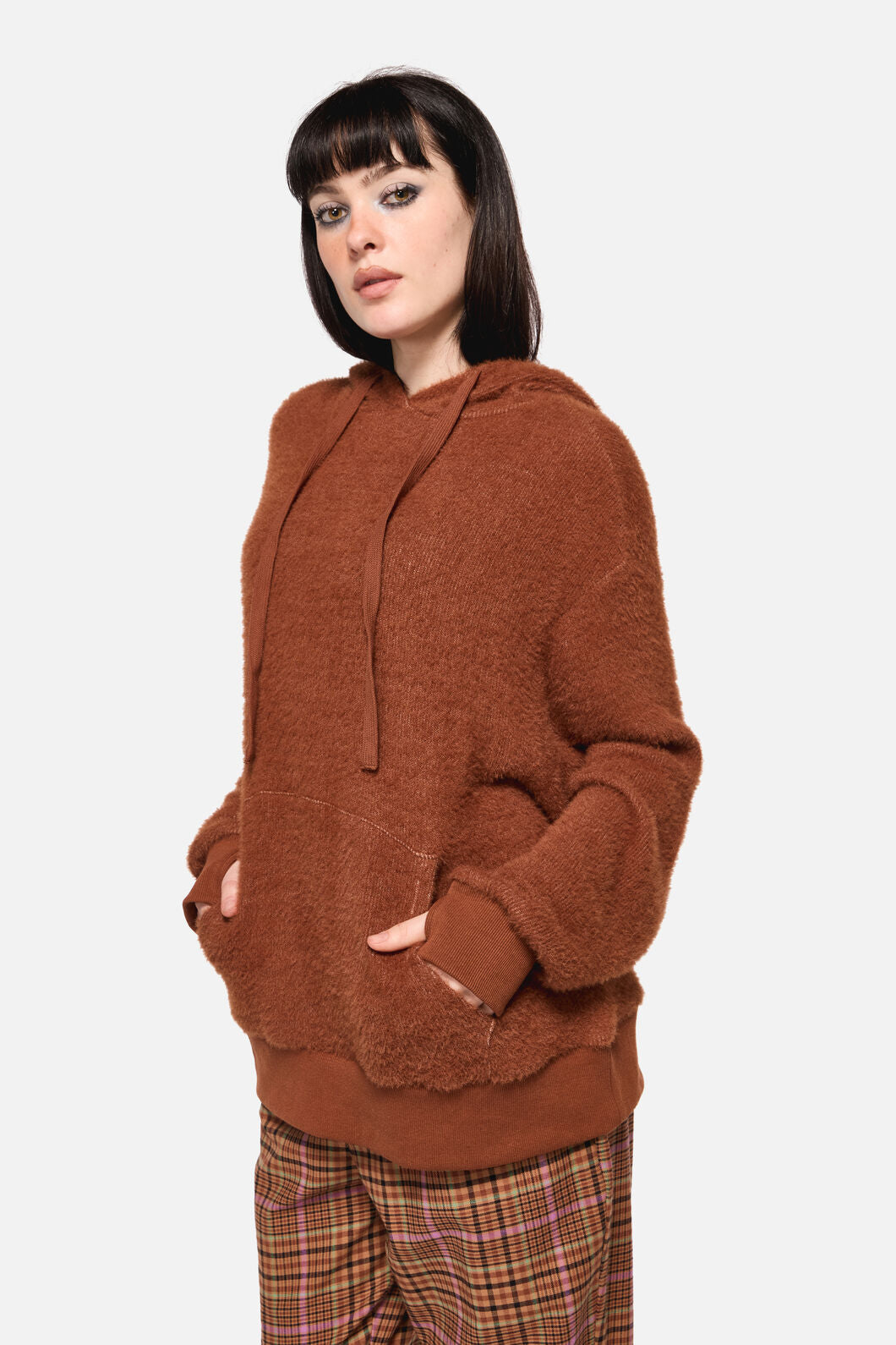 Dangerfield - Shaggy Highland Hoodie - ginger
