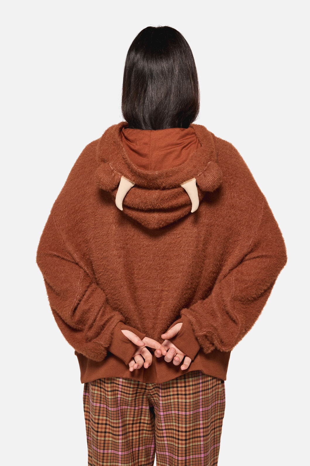 Dangerfield - Shaggy Highland Hoodie - ginger