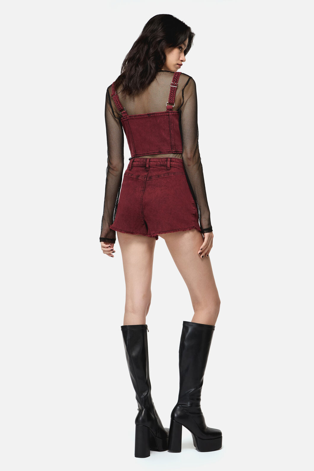 Dangerfield - Barb Denim Mini Short - red