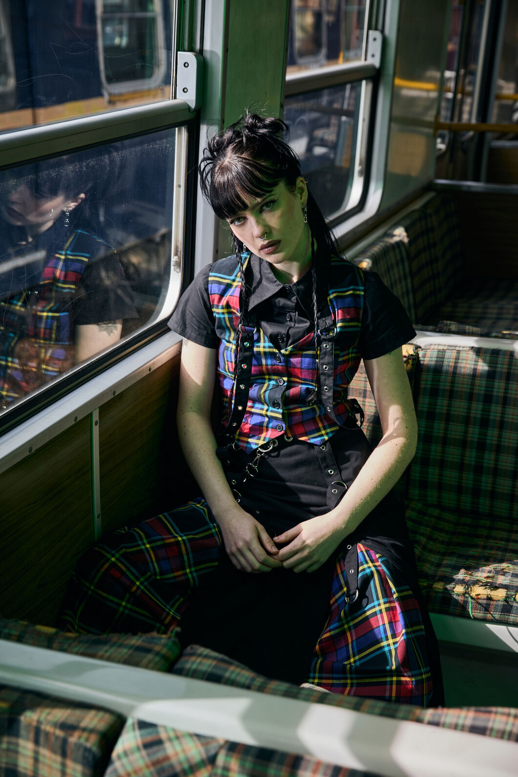 Dangerfield - Defiant Punk Trim Blouse - black