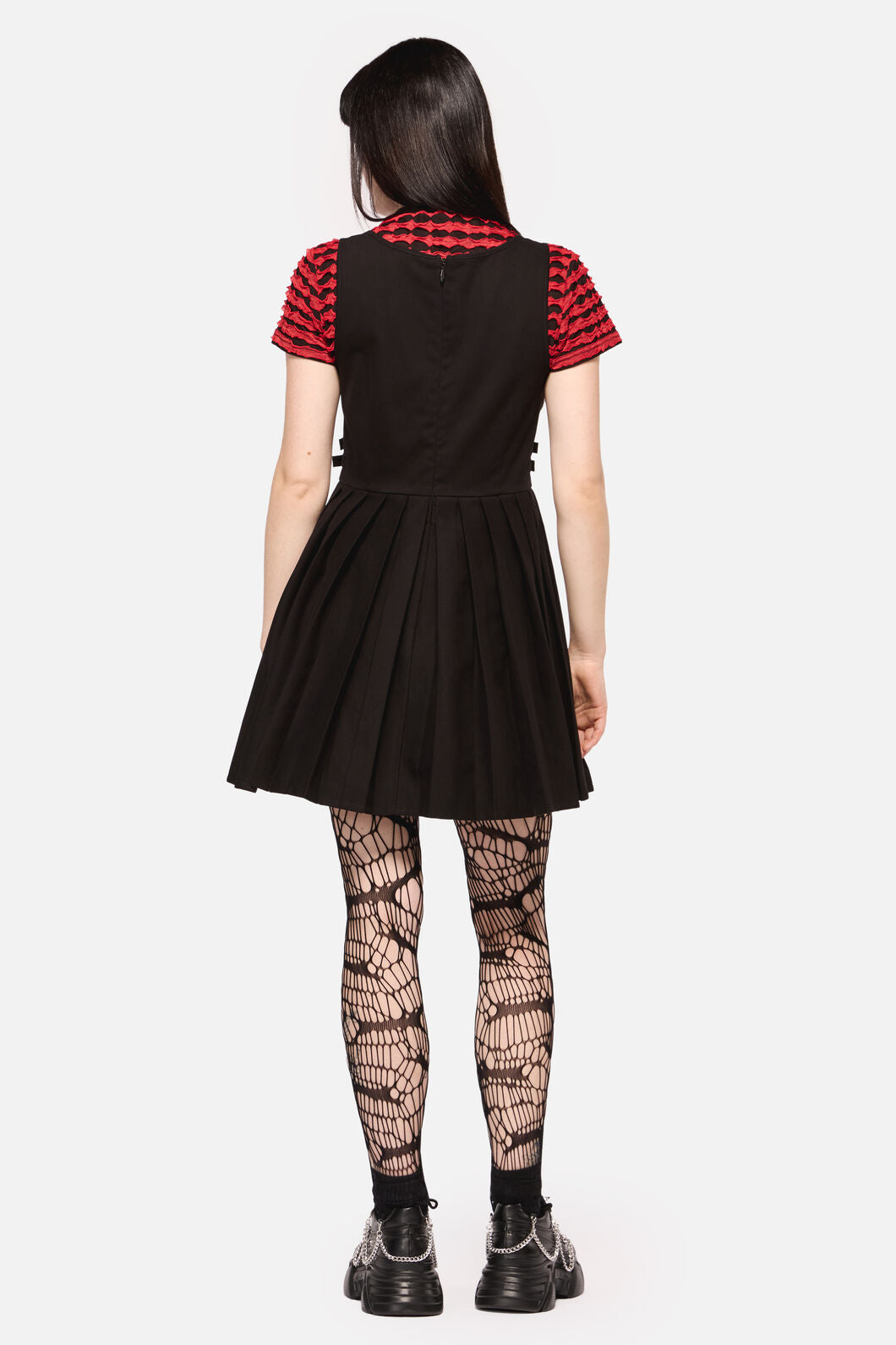 Dangerfield - Defiant Punk Trim Pinafore - black