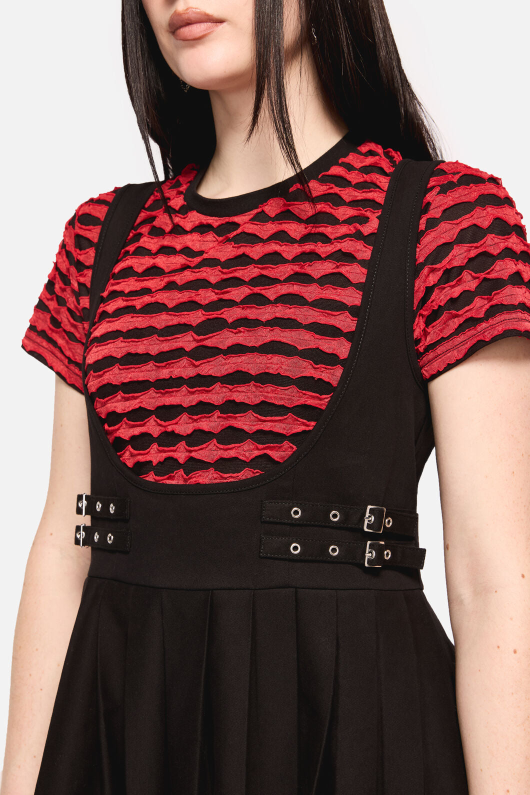 Dangerfield - Defiant Punk Trim Pinafore - black