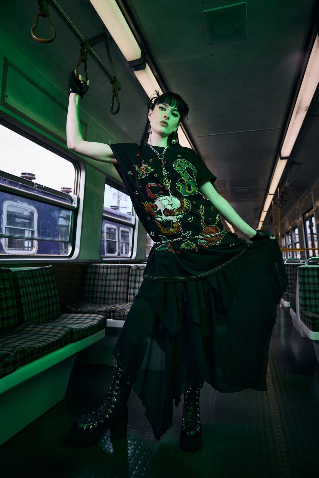 Dangerfield - Lawless Oversized Tee Dress - black