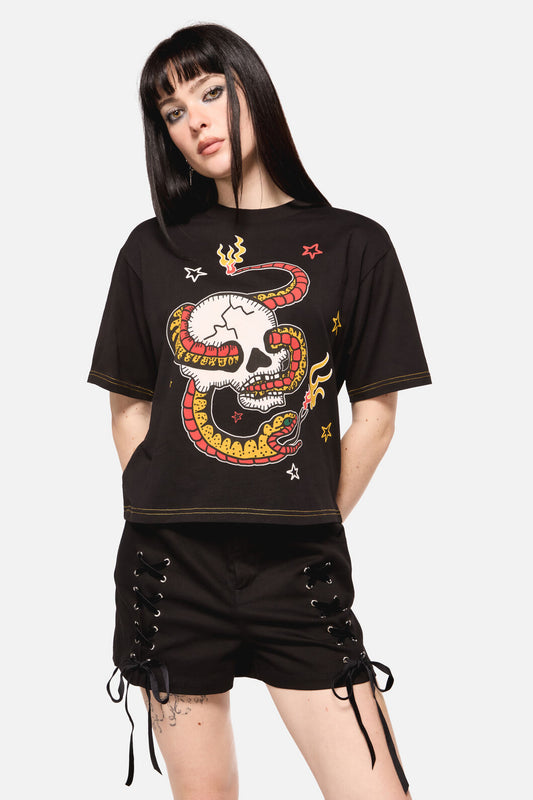 Dangerfield - Snake For Brains Grunge Tee - black