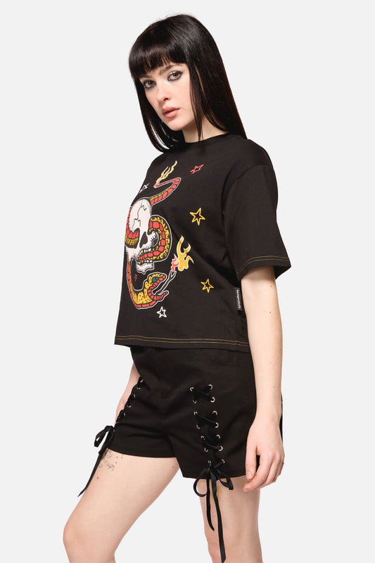 Dangerfield - Snake For Brains Grunge Tee - black