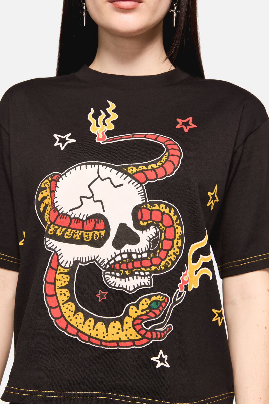 Dangerfield - Snake For Brains Grunge Tee - black