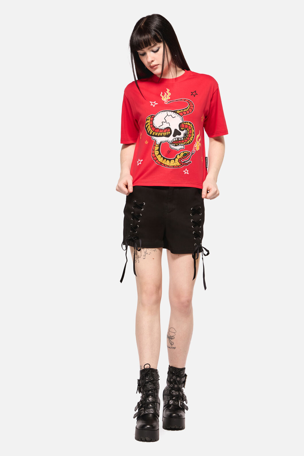 Dangerfield - Snake For Brains Grunge Tee - red