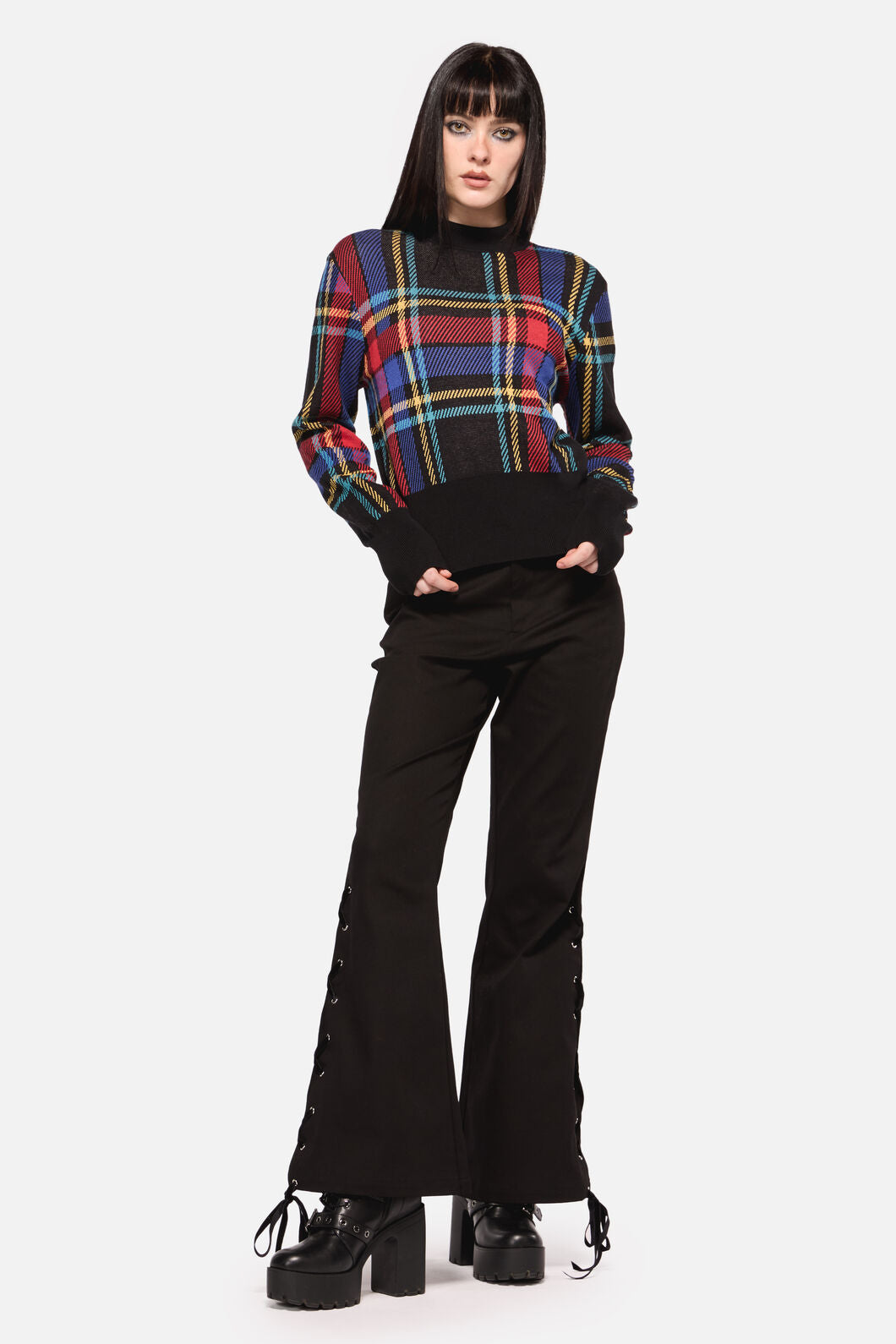 Dangerfield - Anarchic Tartan Knit - multi