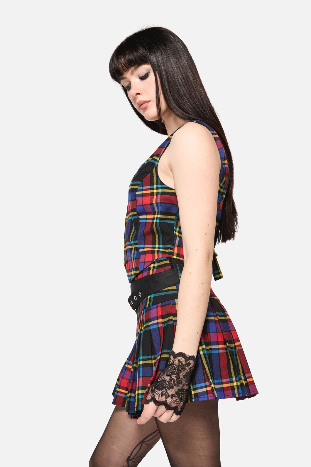 Dangerfield - Anarchic Tartan Vest - multi