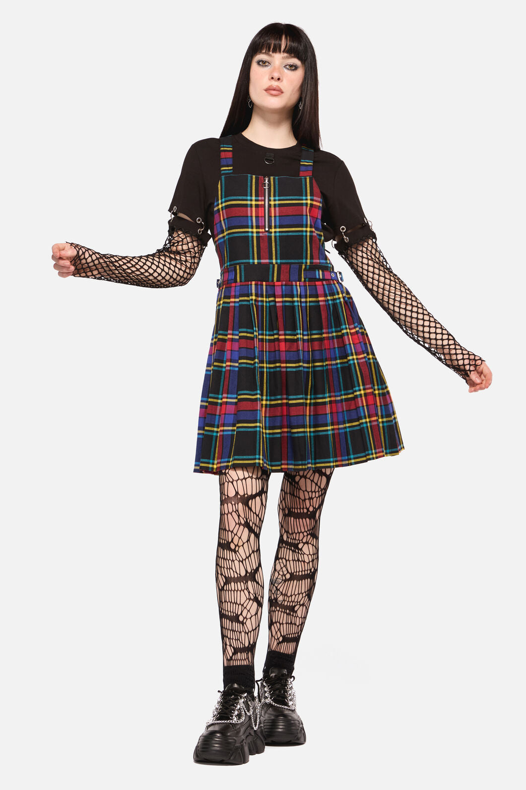 Dangerfield - Anarchic Tartan Pinafore - multi