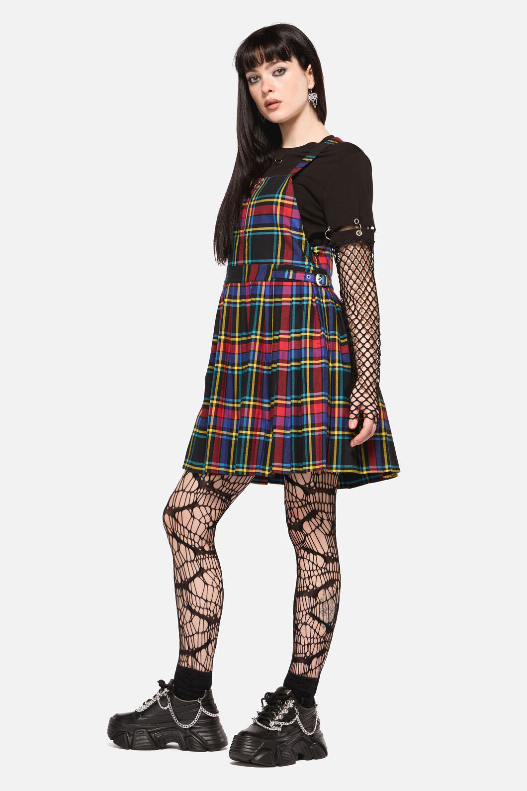 Dangerfield - Anarchic Tartan Pinafore - multi