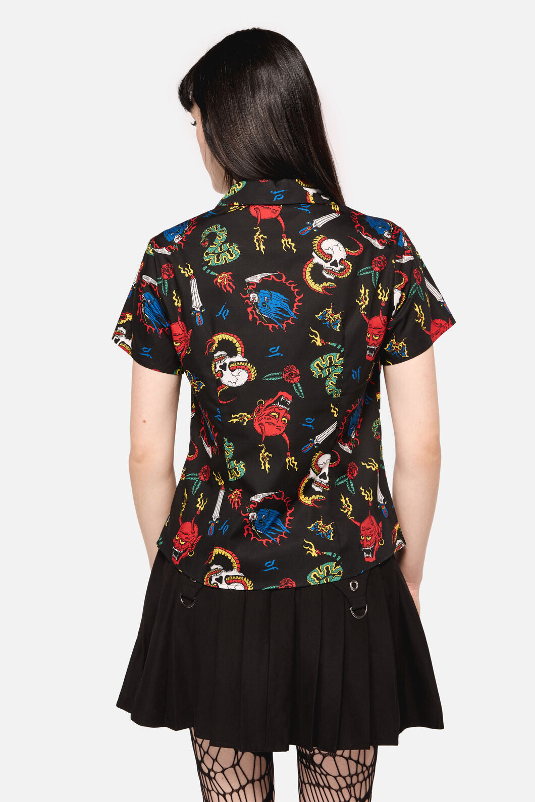 Dangerfield - Dangerous Grunge Print Blouse - black