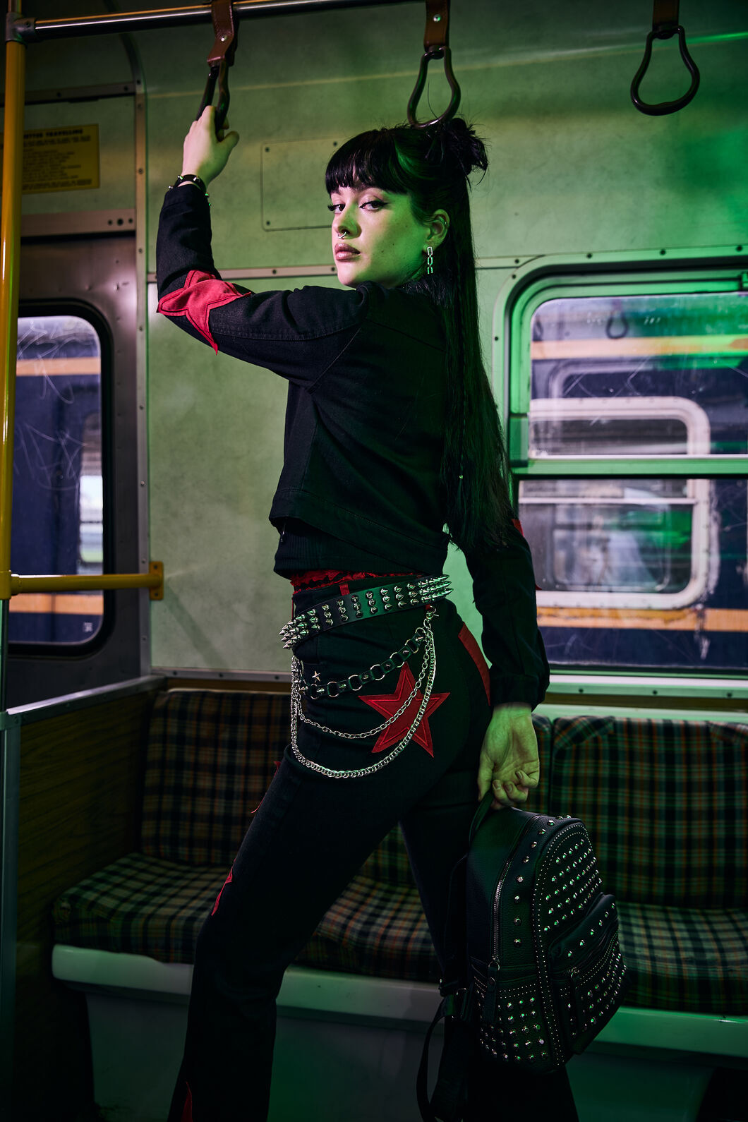 Dangerfield - Catwalk Assassin Denim Jacket - black-red