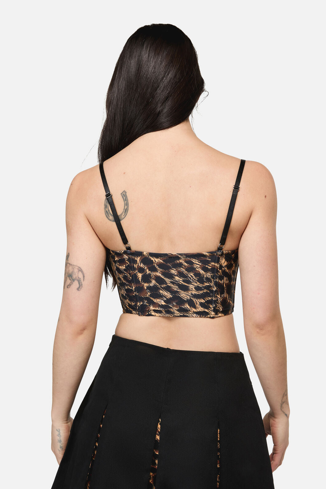 Dangerfield - Leopard Print Grunge Top - brown