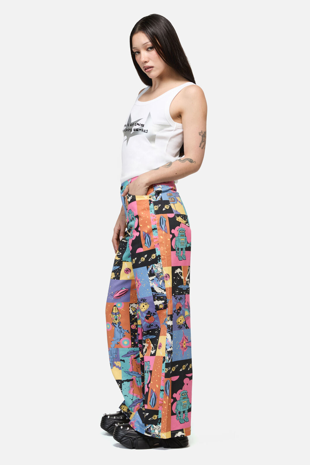Dangerfield - Galactic Print Jean - multi