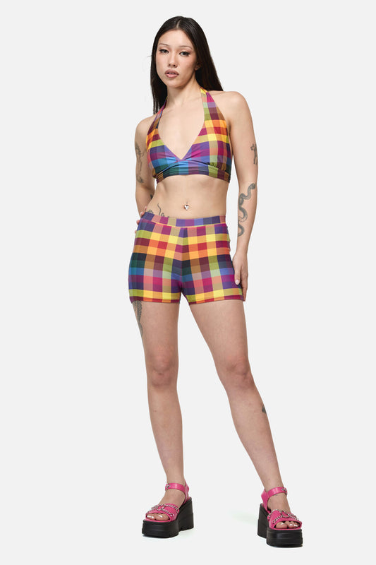 Dangerfield - Cosy Check Bikini Bottom - multi